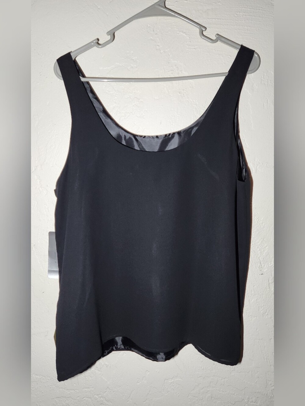 NWT Adrianna Papell Evenong Womens Size XL Black Sleeveless Scoop Neck Camisole